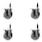 Service Caster 5'' Semi Steel Swivel 3/4'' Expanding Stem Caster Set Total Lock Brake, 4PK SCC-EXTTL20S515-SSR-34-4 - alternate 1
